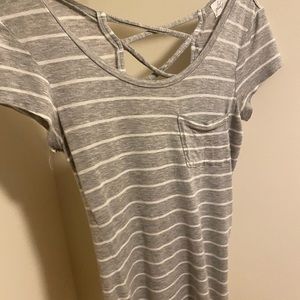 Stripped Short Sleeve Top